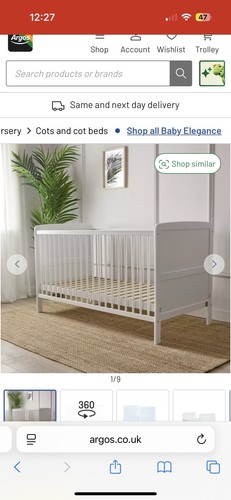 Cot bed - cot,