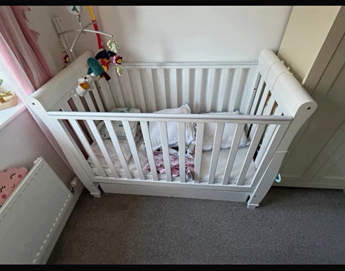 Babymore eva sleigh cot bed - babymore,