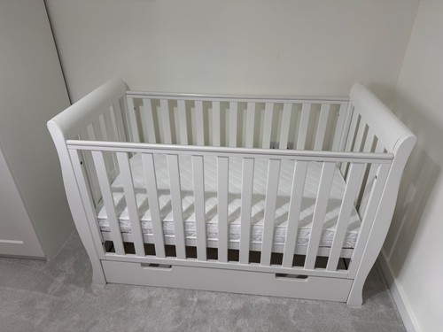 Obaby stamford mini sleigh cot - obaby,
