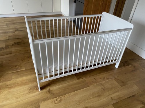 Cot bed and mattress - and,