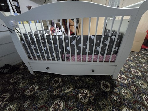 Wooden baby cot - wooden,
