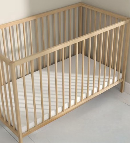 Ikea wooden cot bed - cot, with