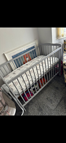 Ikea wooden grey - cotbed, frame