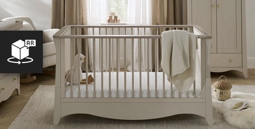 Clara cot bed cashmere ash - -,