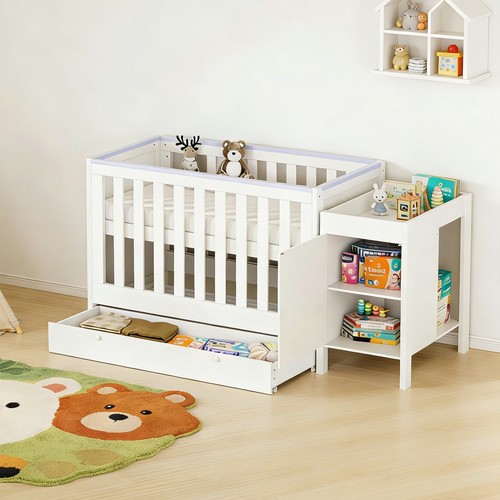 Wooden baby cot bed - cot,